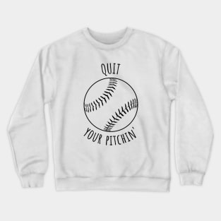 Funny Baseball Cheaper Than Therapy Crewneck Sweatshirt